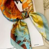 Abstract Print Satin Scarf>MICAS Discount