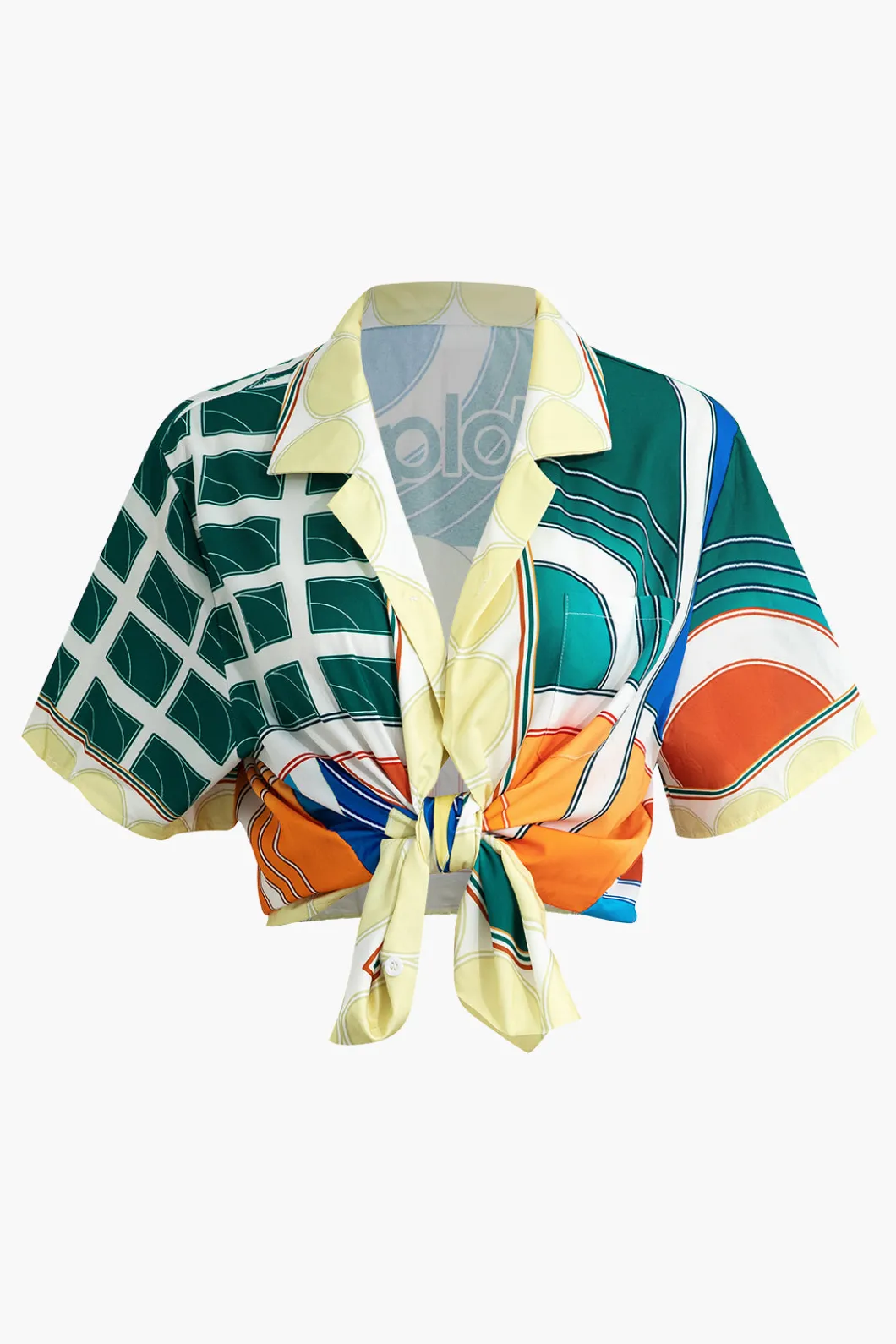 Abstract Print Shirt And Shorts Set>MICAS Fashion