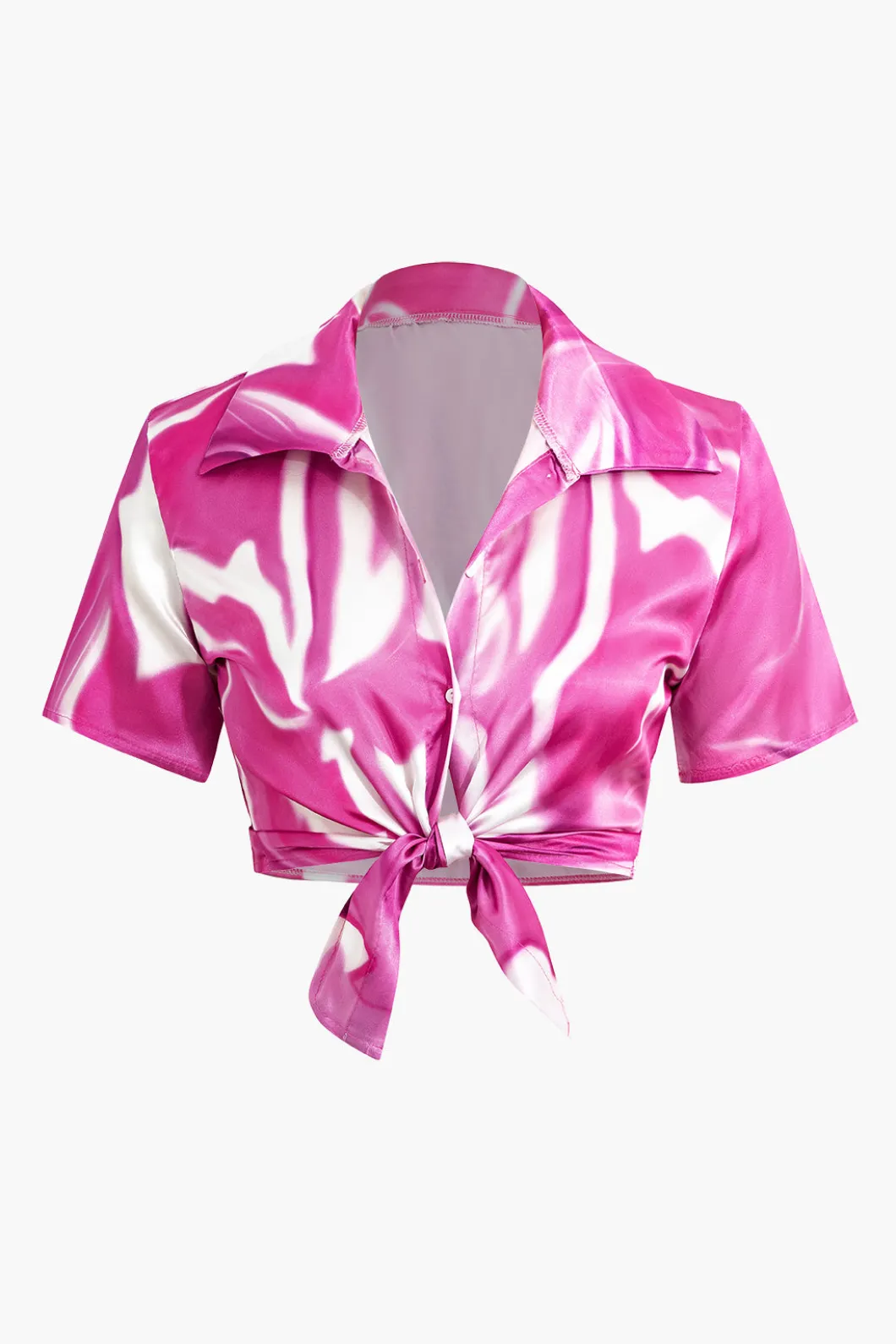 Abstract Print Short Sleeve Shirt And Shorts Set>MICAS Hot