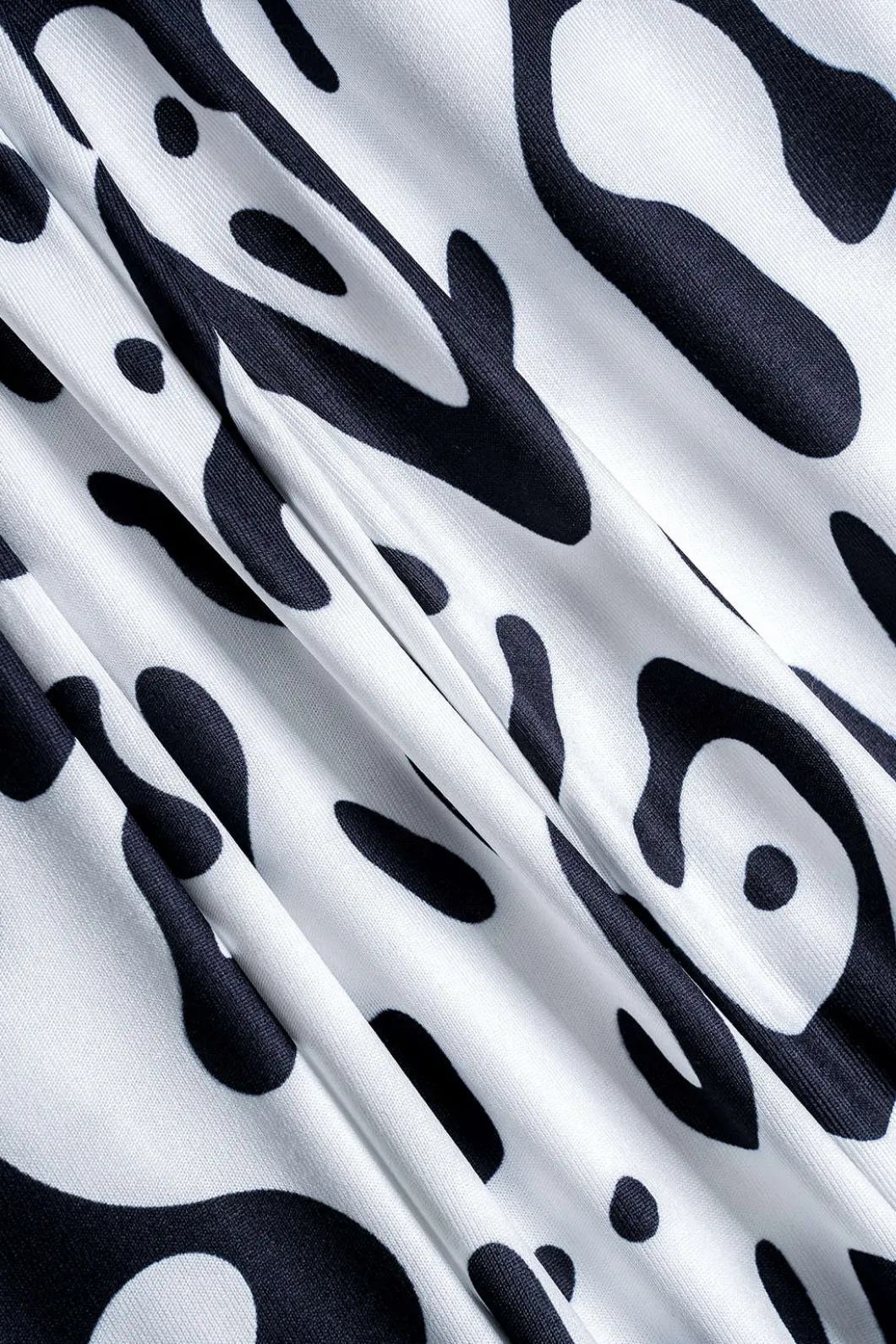 Abstract Print V-neck Sleeveless Maxi Dress>MICAS Clearance