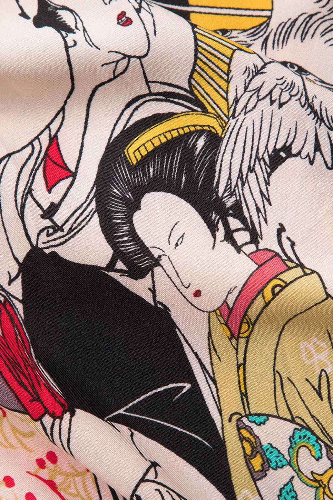 Allover Print Kimono Sleeve Cover Up>MICAS Online