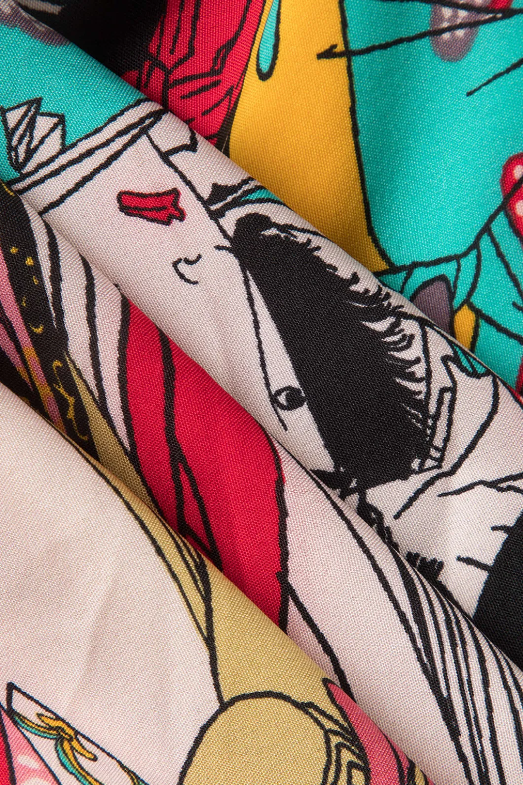 Allover Print Kimono Sleeve Cover Up>MICAS Online