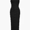 Appliques V-neck Slit Maxi Dress>MICAS Sale
