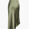 Asymmetric Hem Slit Button Deco Skirt>MICAS Outlet
