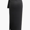 Asymmetric Ruched Cami Top And Tie Split Maxi Skirt Set>MICAS Best
