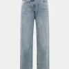 Asymmetric Waist Straight Leg Jeans>MICAS Online