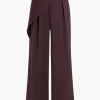 Asymmetric Wide-Leg Pants>MICAS Fashion