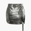 Asymmetric Zipper Multi Pocket Cargo Skirt>MICAS Best