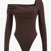 Asymmetrical Long Sleeve Bodysuit>MICAS Best