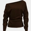 Asymmetrical Long Sleeve T-Shirt>MICAS Fashion