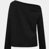 Asymmetrical Long Sleeve T-Shirt>MICAS Fashion