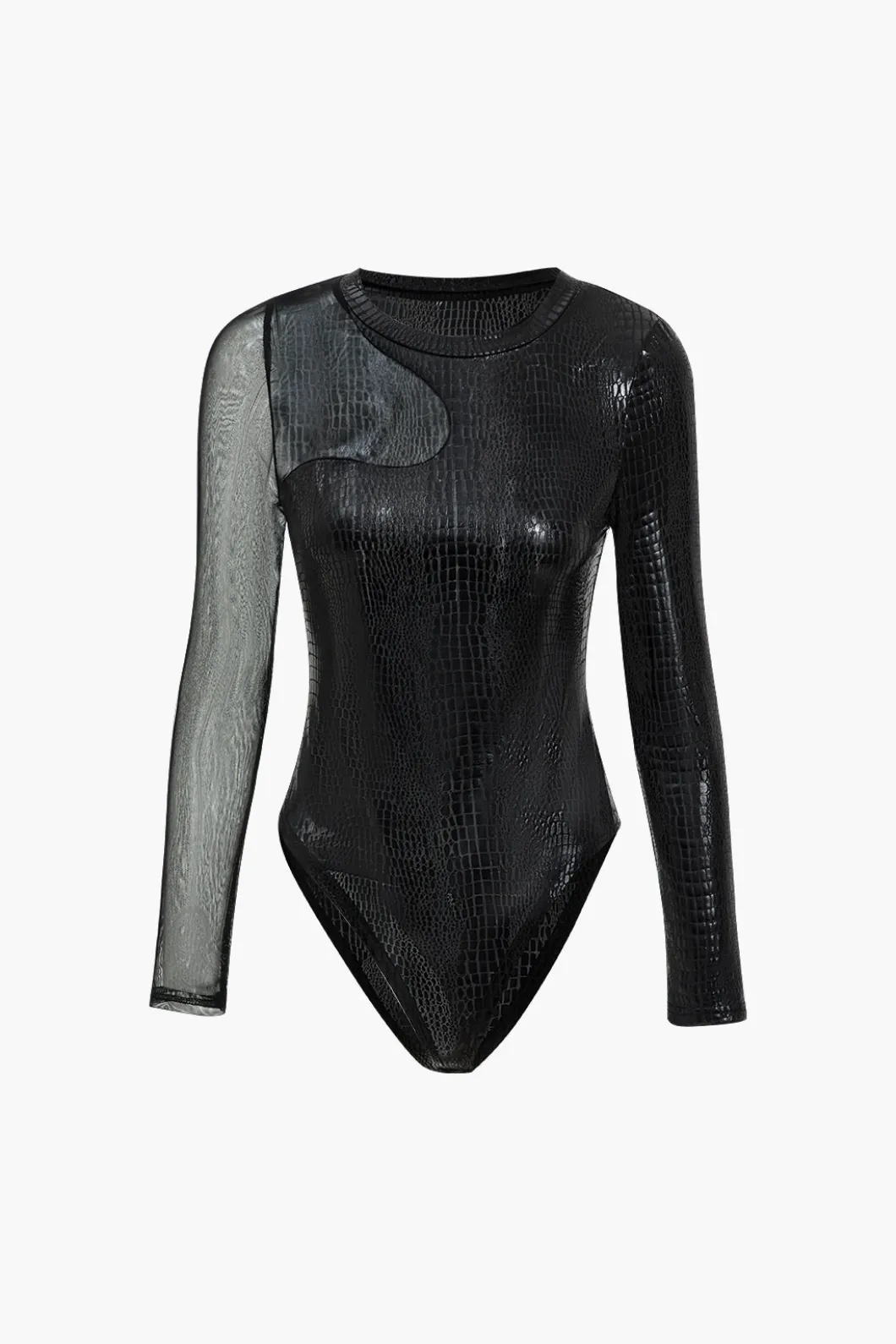Asymmetrical Long-Sleeve Bodysuit>MICAS Best