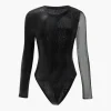 Asymmetrical Long-Sleeve Bodysuit>MICAS Best