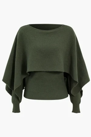 Asymmetrical Long-Sleeve Top>MICAS Clearance