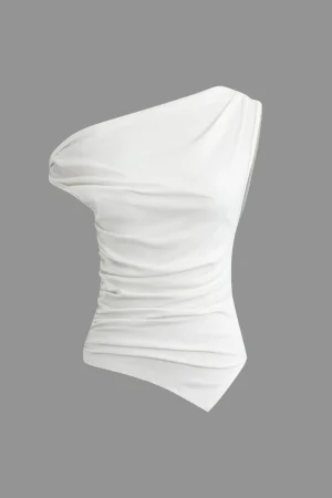 Asymmetrical Ruched T-shirt>MICAS Outlet