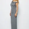 Asymmetrical Twist Maxi Dress>MICAS Discount