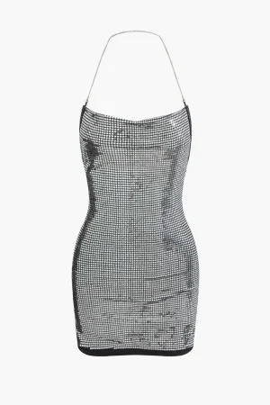 Backless Chain Mini Dress>MICAS Hot