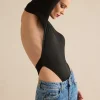 Backless Cut Out Long Sleeve Bodysuit>MICAS Outlet