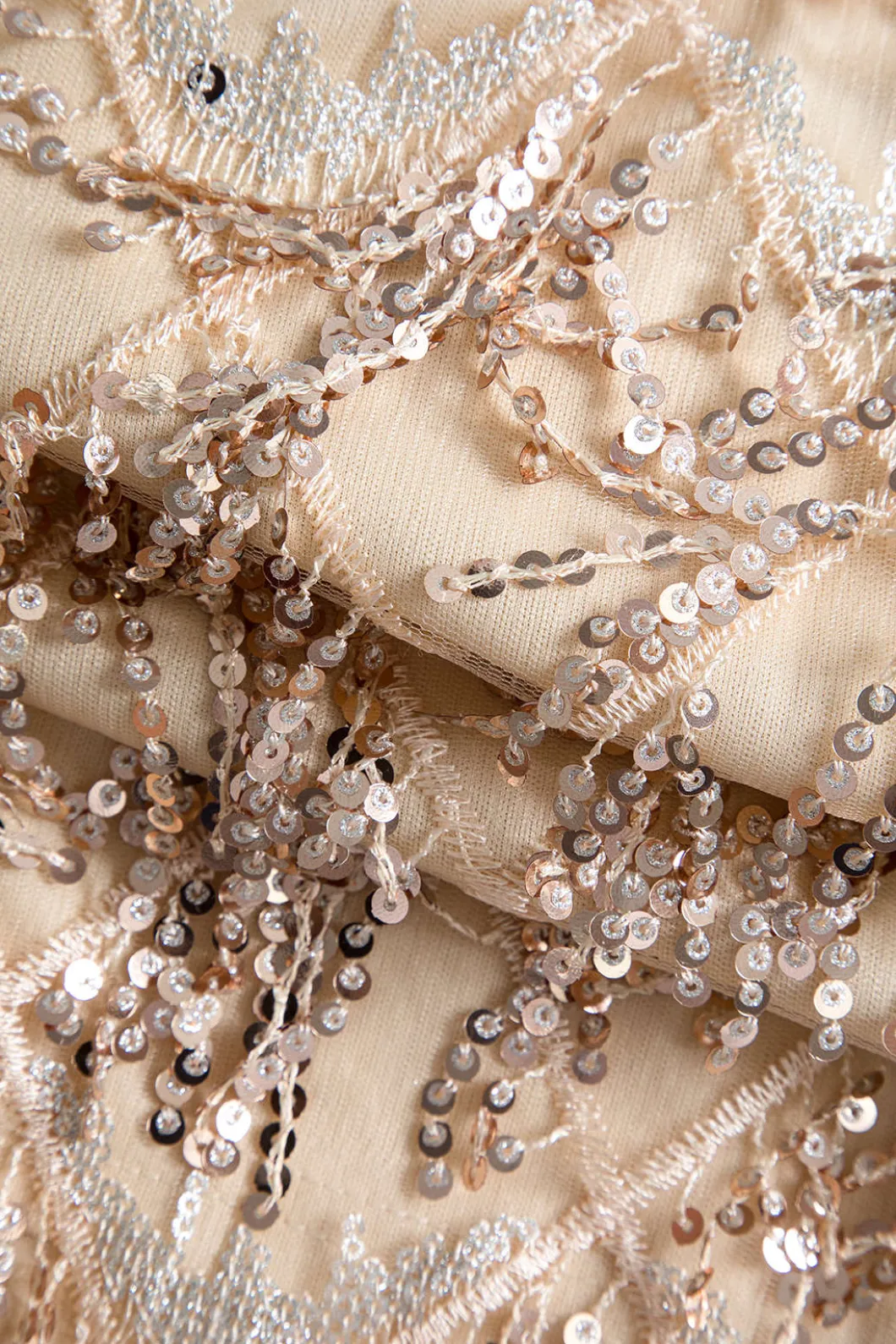 Backless Fringe Sequin Mini Dress>MICAS Best