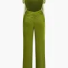 Backless Ruched Slip Jumpsuit>MICAS Best