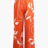 Bamboo Leaf Print Knot Cami Top And Pants Set>MICAS Hot