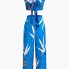 Bamboo Leaf Print Knot Cami Top And Pants Set>MICAS Hot