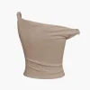 Basic Asymmetrical Twist Sleeveless Top>MICAS Hot
