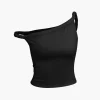 Basic Asymmetrical Twist Sleeveless Top>MICAS Hot