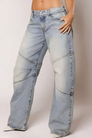 Basic Faded Distressed Jeans>MICAS Clearance