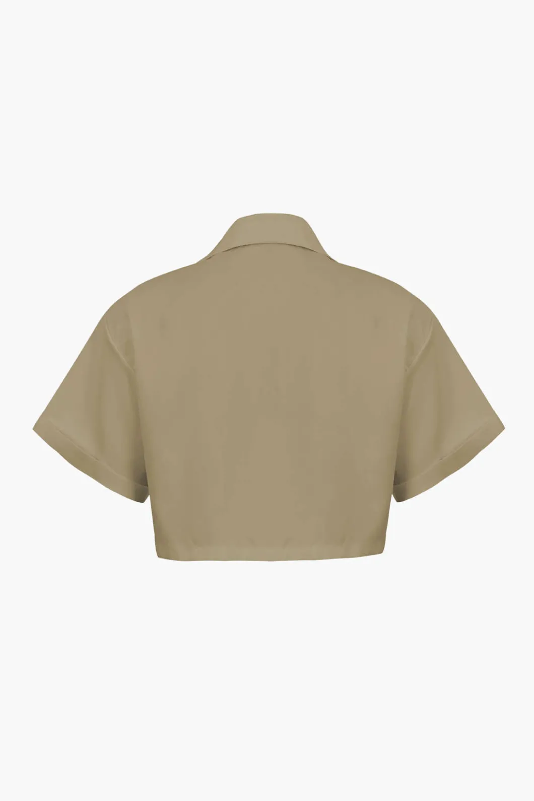 Basic Flap Pocket Twist Hem Shirt>MICAS Fashion