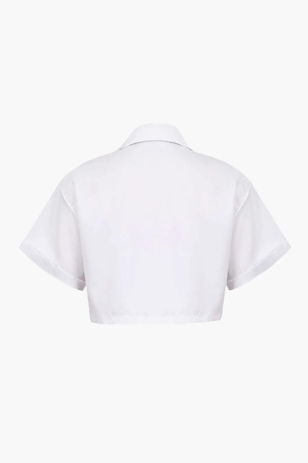 Basic Flap Pocket Twist Hem Shirt>MICAS Fashion