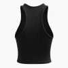 Basic Rib Seam-detail Sleeveless Tank Top>MICAS Hot