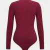 Basic Ribbed Long Sleeve Shapewear>MICAS Fashion