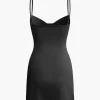 Basic Solid Bustier Slip Mini Dress>MICAS Best