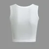 Basic Solid Crop Tank Top>MICAS Clearance