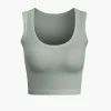 Basic Solid Crop Tank Top>MICAS Clearance