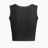 Basic Solid Crop Tank Top>MICAS Clearance