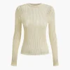 Basic Solid Knit Long-Sleeve Top>MICAS Sale