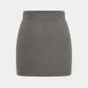 Basic Solid Knit Mini Skirt>MICAS Discount