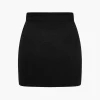 Basic Solid Knit Mini Skirt>MICAS Discount