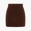 Basic Solid Knit Mini Skirt>MICAS Fashion