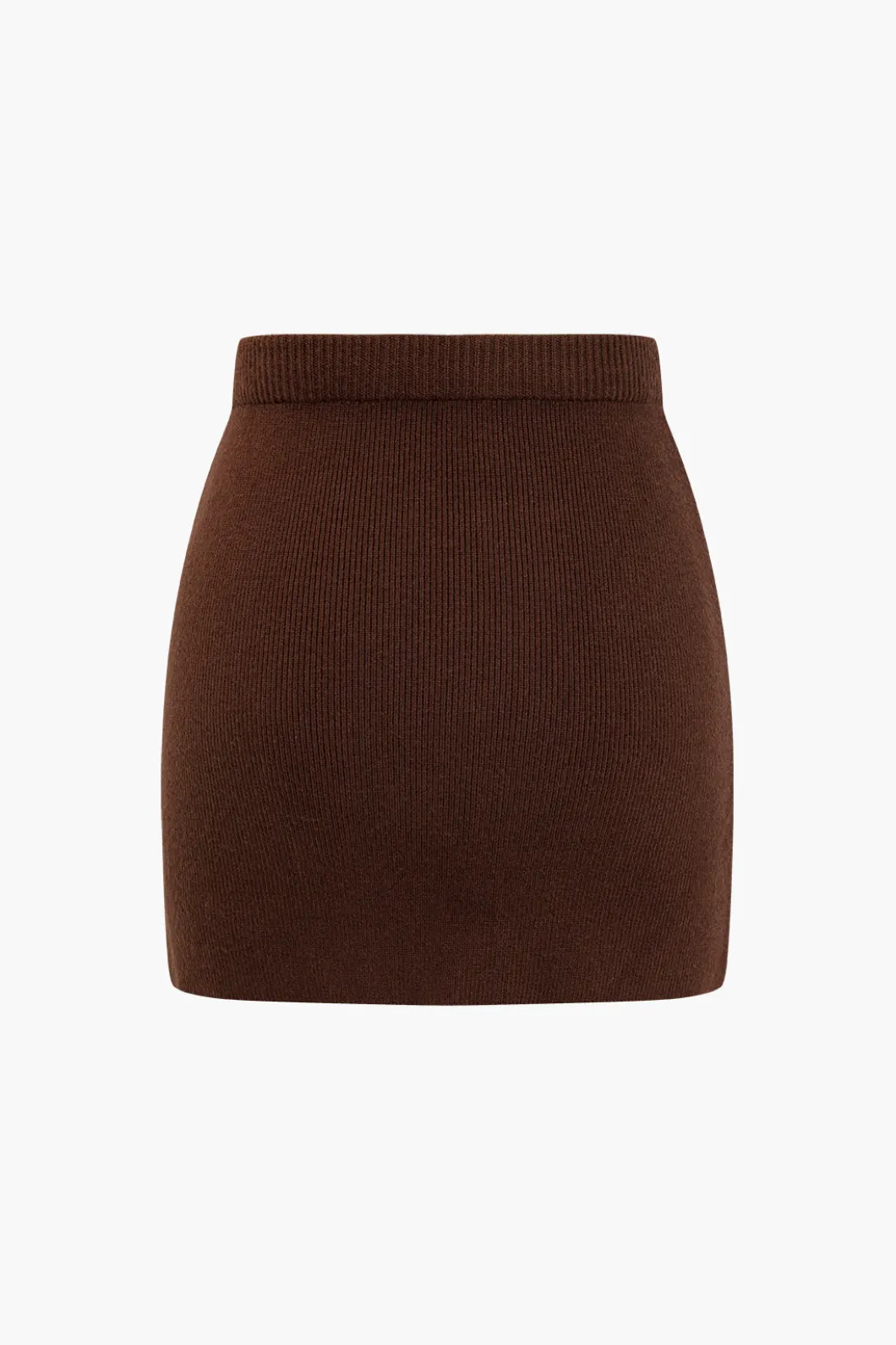 Basic Solid Knit Mini Skirt>MICAS Fashion