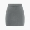 Basic Solid Knit Mini Skirt>MICAS Fashion