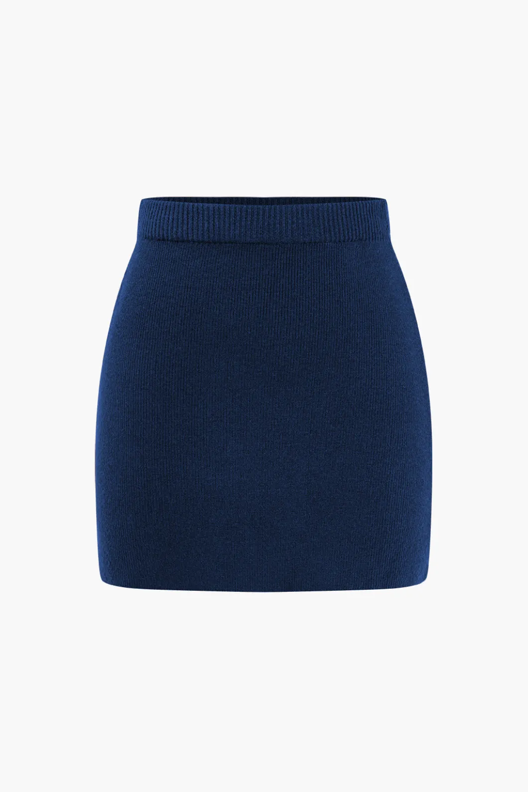 Basic Solid Knit Mini Skirt>MICAS Fashion