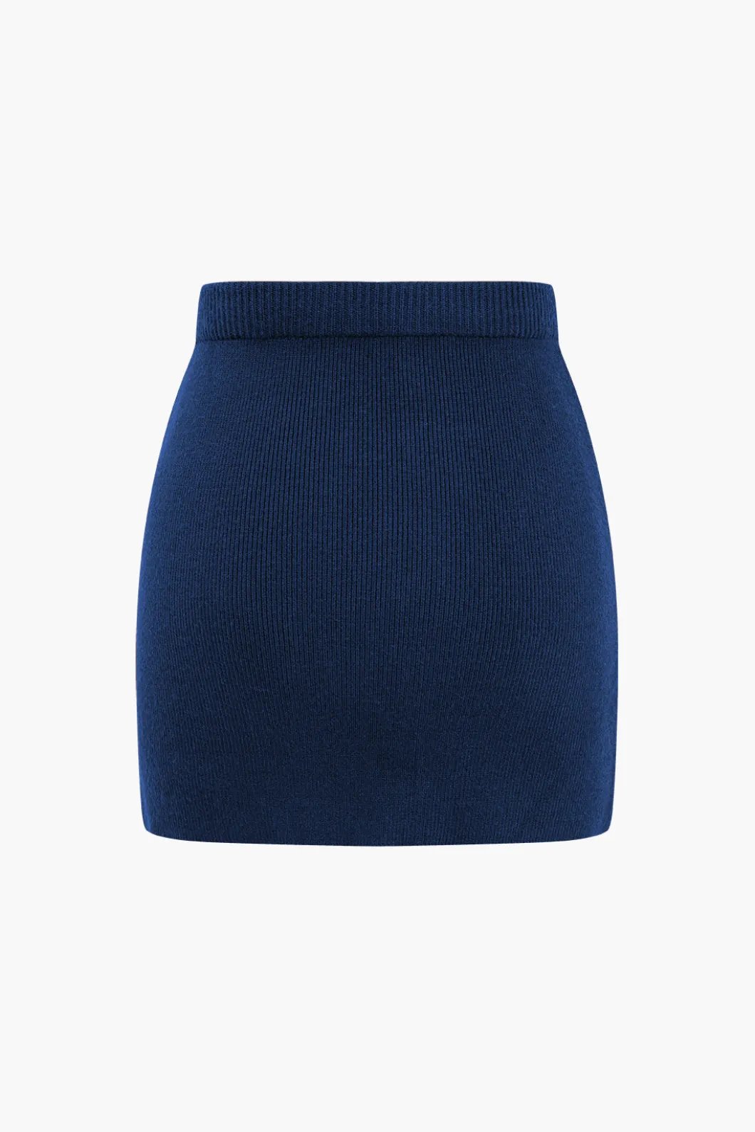 Basic Solid Knit Mini Skirt>MICAS Fashion