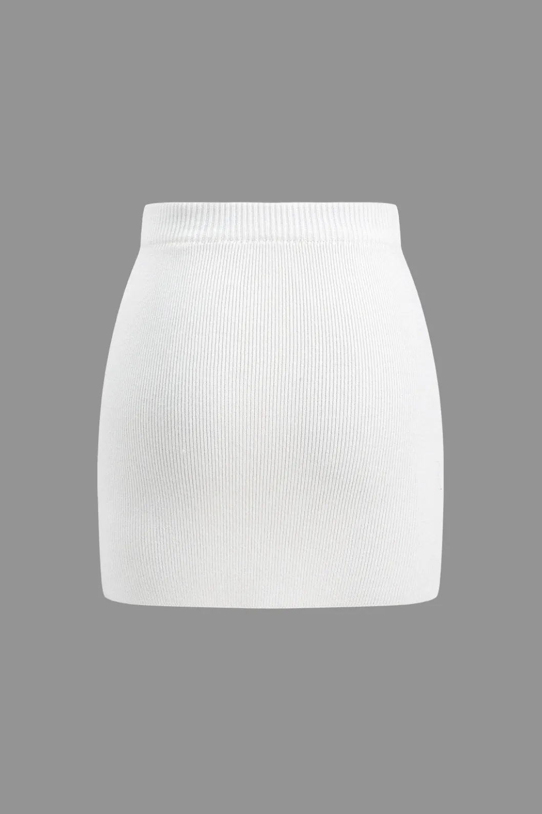 Basic Solid Knit Mini Skirt>MICAS Fashion