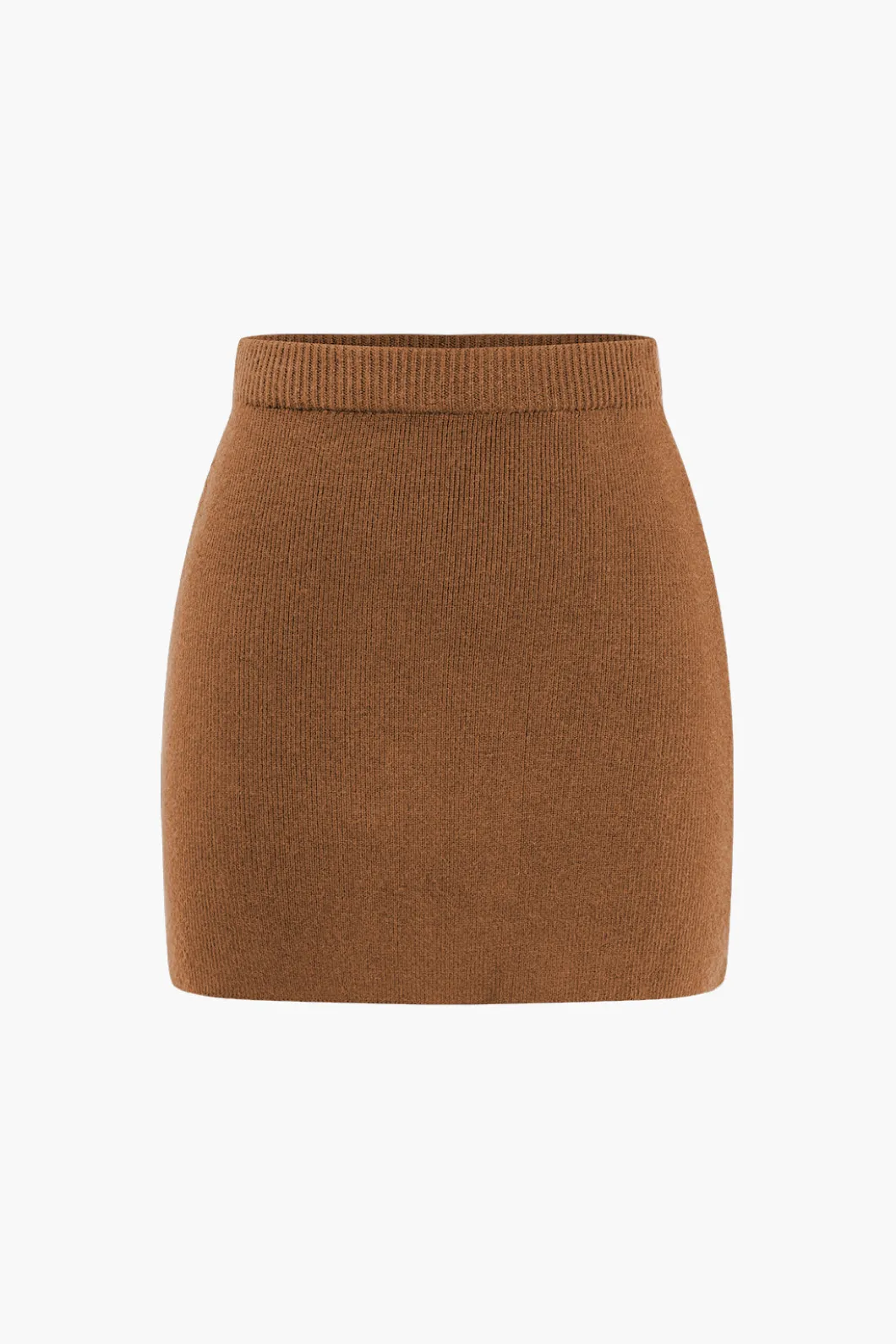 Basic Solid Knit Mini Skirt>MICAS Fashion