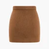 Basic Solid Knit Mini Skirt>MICAS Fashion