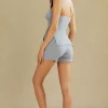 Basic Solid Knit Split Strapless Top And Shorts Set>MICAS Outlet