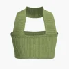 Basic Solid Ribbed Knit Crop Tank Top>MICAS Online